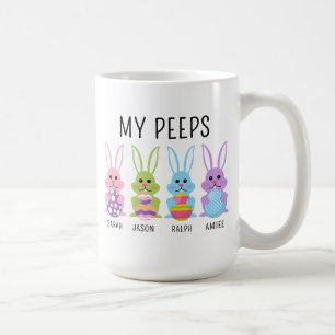 Tasse de café de Pâques personnalisée avec un nom