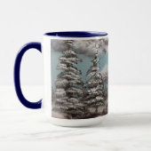 Tasse de café de paysage d'hiver (Gauche)