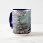 Tasse de café de paysage d'hiver (Devant gauche)