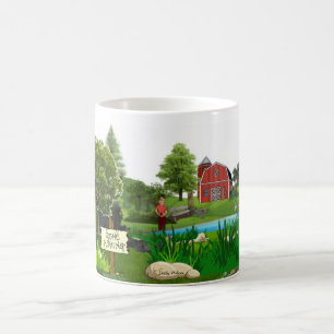 Tasse de café de pêche allée, tasse
