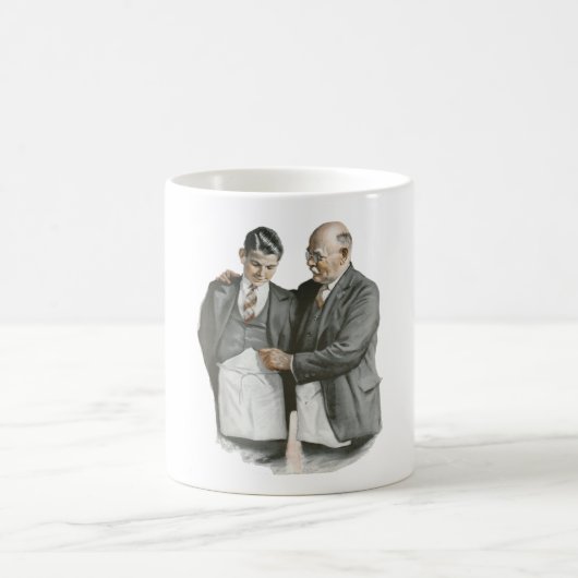 Tasse de café de père et de fils (Centre)