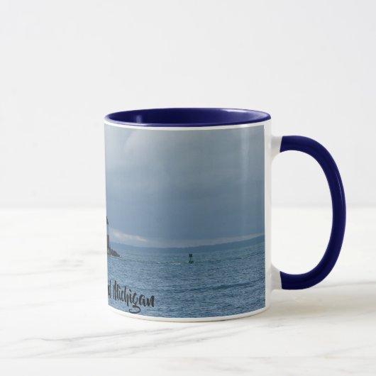 Tasse de café de phare d'île de Mackinac, Michigan (Droite)