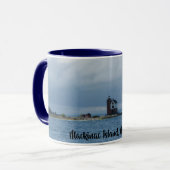 Tasse de café de phare d'île de Mackinac, Michigan (Devant gauche)