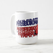 Tasse de café de phlébotomiste vampire professionn (Devant gauche)