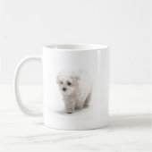 Tasse de café de photo de Bichon Frise (Gauche)