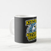 Tasse de café de pickleball drôle de requin de cui (Devant gauche)