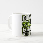 Tasse de café de pickleball drôle Ne me dinke pas (Devant gauche)