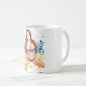 Tasse de café de pin-up sexy de fille (Devant droit)