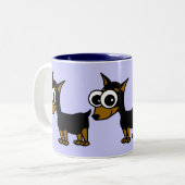 Tasse de café de Pinscher miniature (Devant gauche)