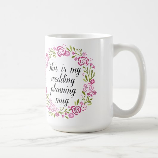 tasse de café de planification de mariage (Droite)