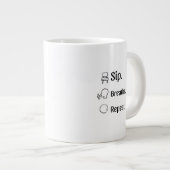 Tasse de café de pleine conscience Répéter Respire (Devant droit)