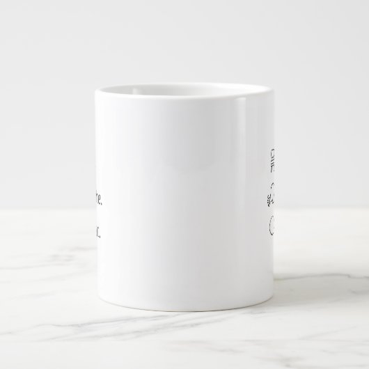 Tasse de café de pleine conscience Répéter Respire (Devant)