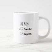 Tasse de café de pleine conscience Répéter Respire (Droite)