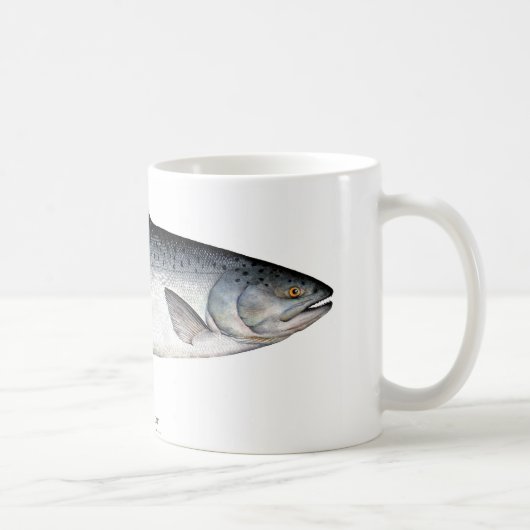 Tasse de café de poissons de Chinook/saumon quinte (Droite)