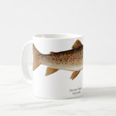 Tasse de café de poissons de truite Brown (Devant gauche)