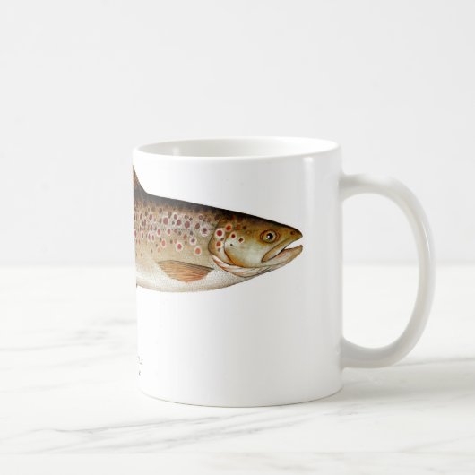 Tasse de café de poissons de truite Brown (Droite)