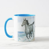 Tasse de café de poney de Personalisable Connemara (Gauche)