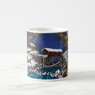 Tasse de café de pont couvert