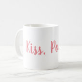 Tasse de café de Pookie de baiser (Devant gauche)