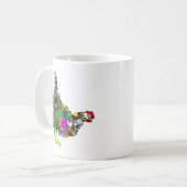 Tasse de café de poulet de fleur (Devant gauche)