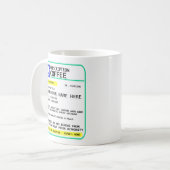 Tasse de café de prescription - ajoutez votre nom (Devant gauche)