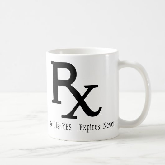 Tasse de café de prescription de matin (Droite)