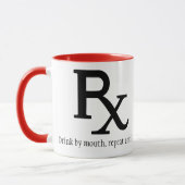 Tasse de café de prescription de Rx (Gauche)