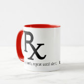 Tasse de café de prescription de Rx (Devant gauche)