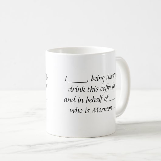 Tasse de café de procuration (Devant droit)
