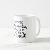 Tasse de café de professeur d'affaire louche (Devant droit)