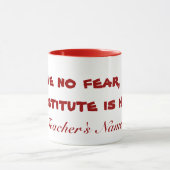 Tasse de café de professeur remplaçant (Centre)