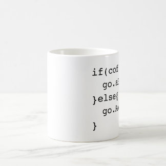 Tasse de café de programmation