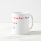 Tasse de café de programmation de XML (Devant droit)