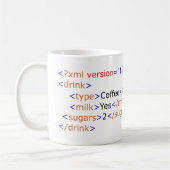 Tasse de café de programmation de XML (Gauche)