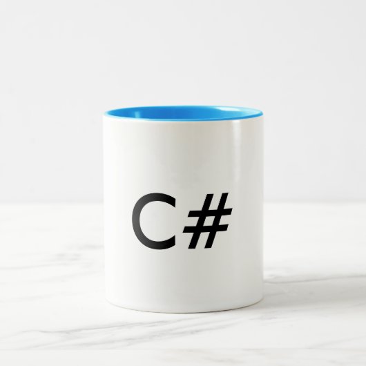 Tasse de café de programmeurs de logiciel de C# (Centre)