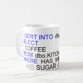 Tasse de café de programmeurs de serveur de SQL (Devant gauche)