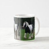 Tasse de café de race de cheval - Vanner gitan (Devant droit)