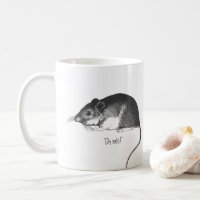 tasse de café de rat vintage