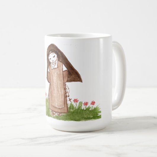 Tasse de café de réflexion de matin (Devant droit)