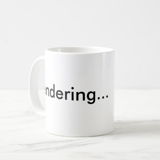 Tasse de café de rendu (Devant gauche)