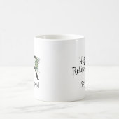 Tasse de café de retraite avec monogramme de fleur (Centre)