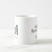 Tasse de café de retraite avec monogramme de fleur (Centre)