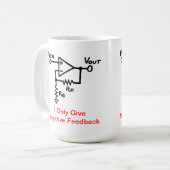 Tasse de café de rétroaction négative (Devant gauche)