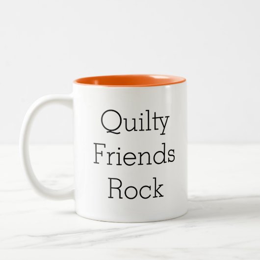 Tasse de café de roche d'amis de Quilty (Gauche)