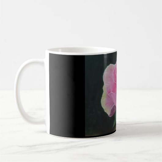 Tasse de café de rose de rose (Gauche)