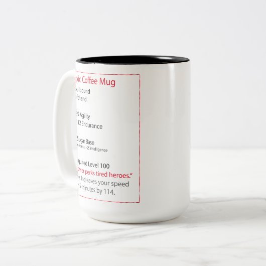 Tasse de café de RPG (Devant gauche)