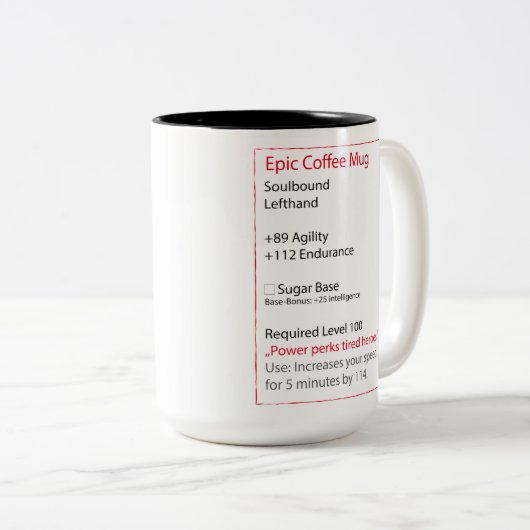 Tasse de café de RPG (Devant droit)