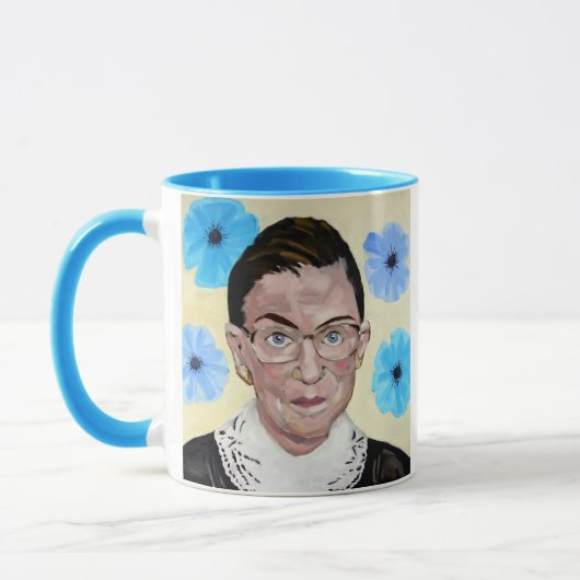 Tasse de café de Ruth Bader Ginsburg RBG notoire (Gauche)