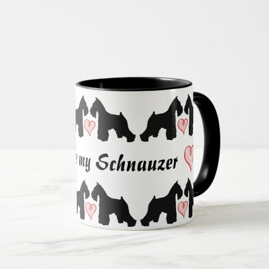 Tasse de café de Schnauzer (Devant droit)