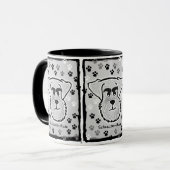 Tasse de café de Schnauzer (Devant gauche)